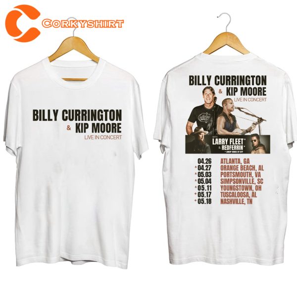 Billy Currington And Kip Moore Live In Concert Shirt