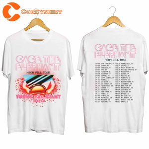 Cage The Elephant Tour 2024 Neon Pill Shirt