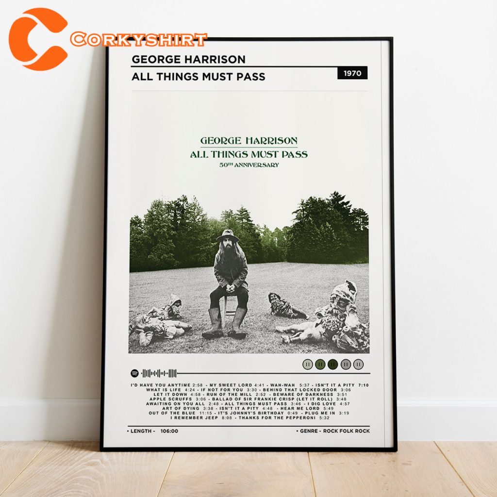 George Harrison All Things Must Pass Tracklist Poster