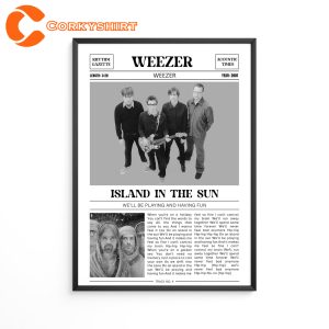 Island In The Sun Lyrics Weezer Poster