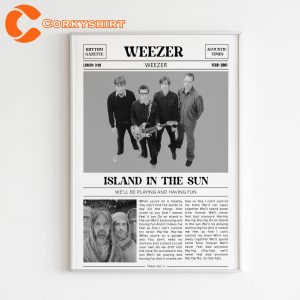 Island In The Sun Lyrics Weezer Poster