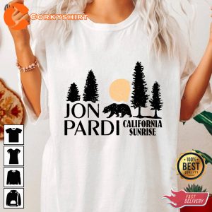 Jon Pardi Red Rocks California Sunrise Shirt