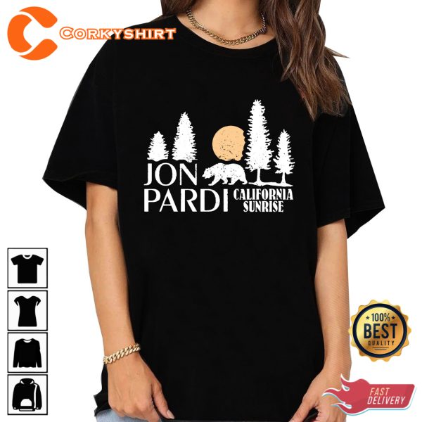 Jon Pardi Red Rocks California Sunrise Shirt