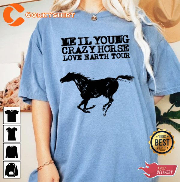 Neil Young And Crazy Horse Love Earth Tour Shirt