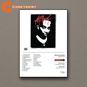 Playboi Carti Whole Lotta Red Album Cover Poster