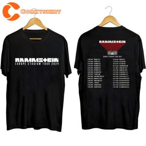 Rammstein Tour 2024 Europe Stadium Shirt