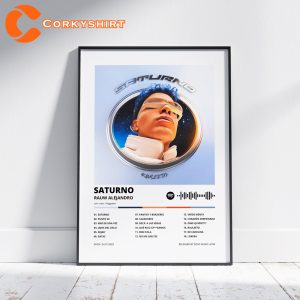 Rauw Alejandro Saturno Album Tracklist Poster