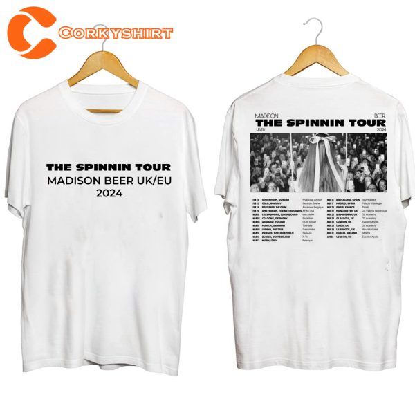 The Spinnin Tour 2024 UK Madison Beer Shirt