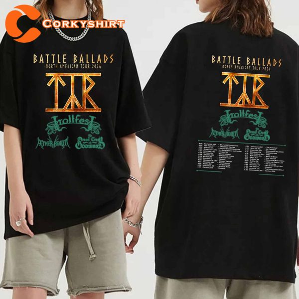 Tyr Band Tour 2024 Battle Ballads Shirt