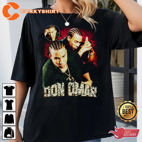 Vintage Don Omar Hip Hop Y2K Shirt
