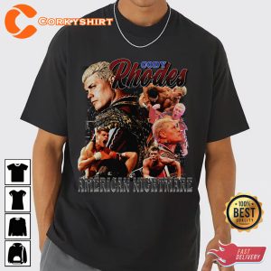 American Nightmare Cody Rhodes Pro Wrestling Shirt