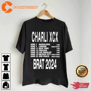 Brat 2024 Charli XCX Tour Shirt