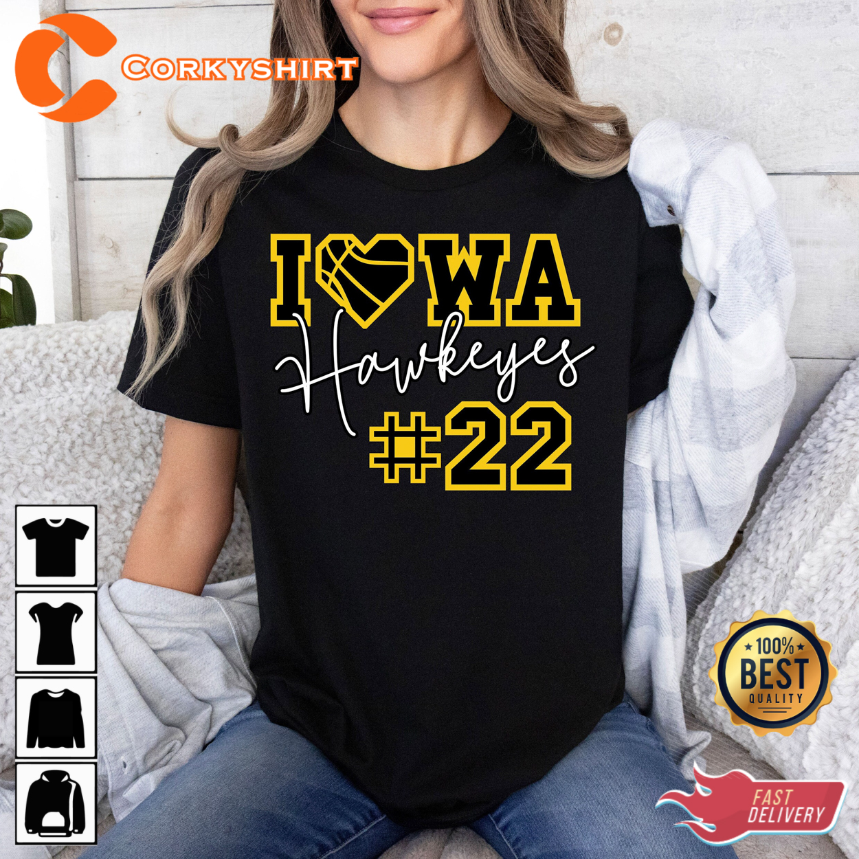 Iowa Hawkeyes 22 Caitlin Clark WNBA Shirt