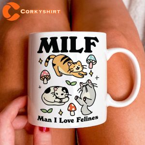 Man I Love Felines Cat Mug